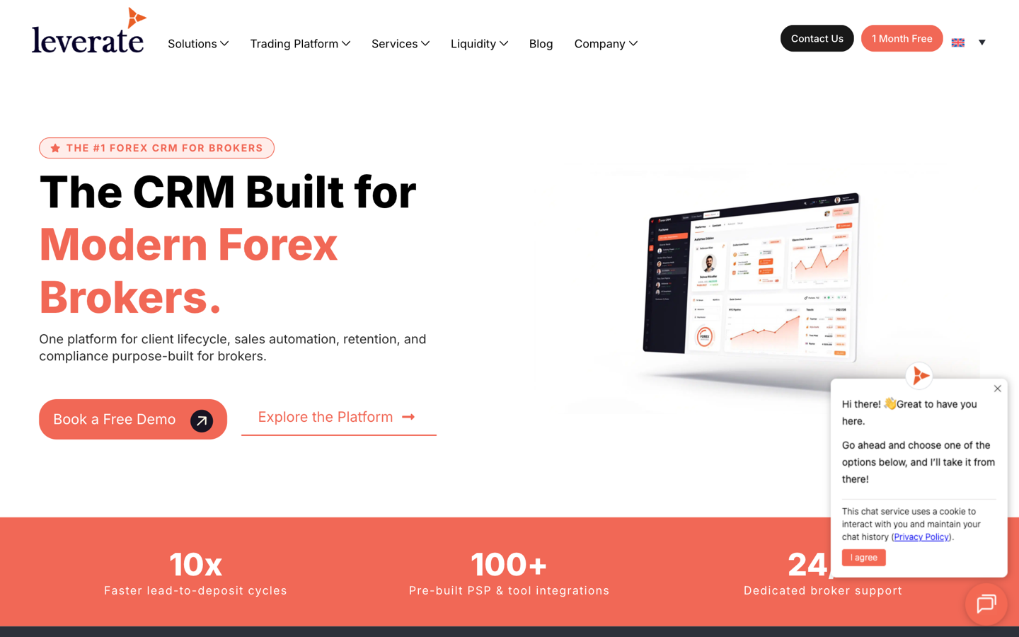 Leverate Forex CRM for brokers