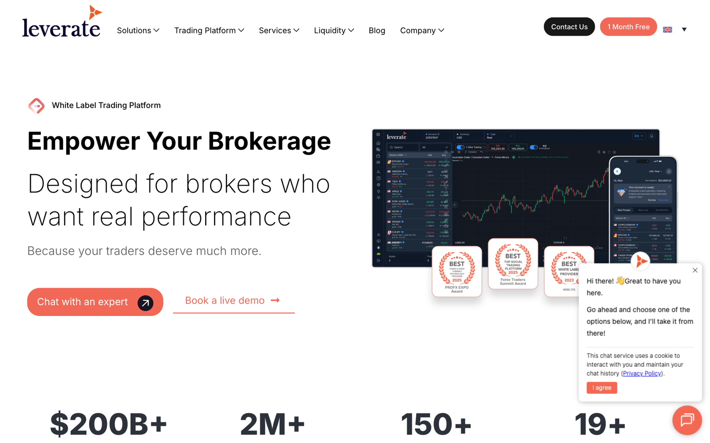 Leverate white-label trading platform for brokers