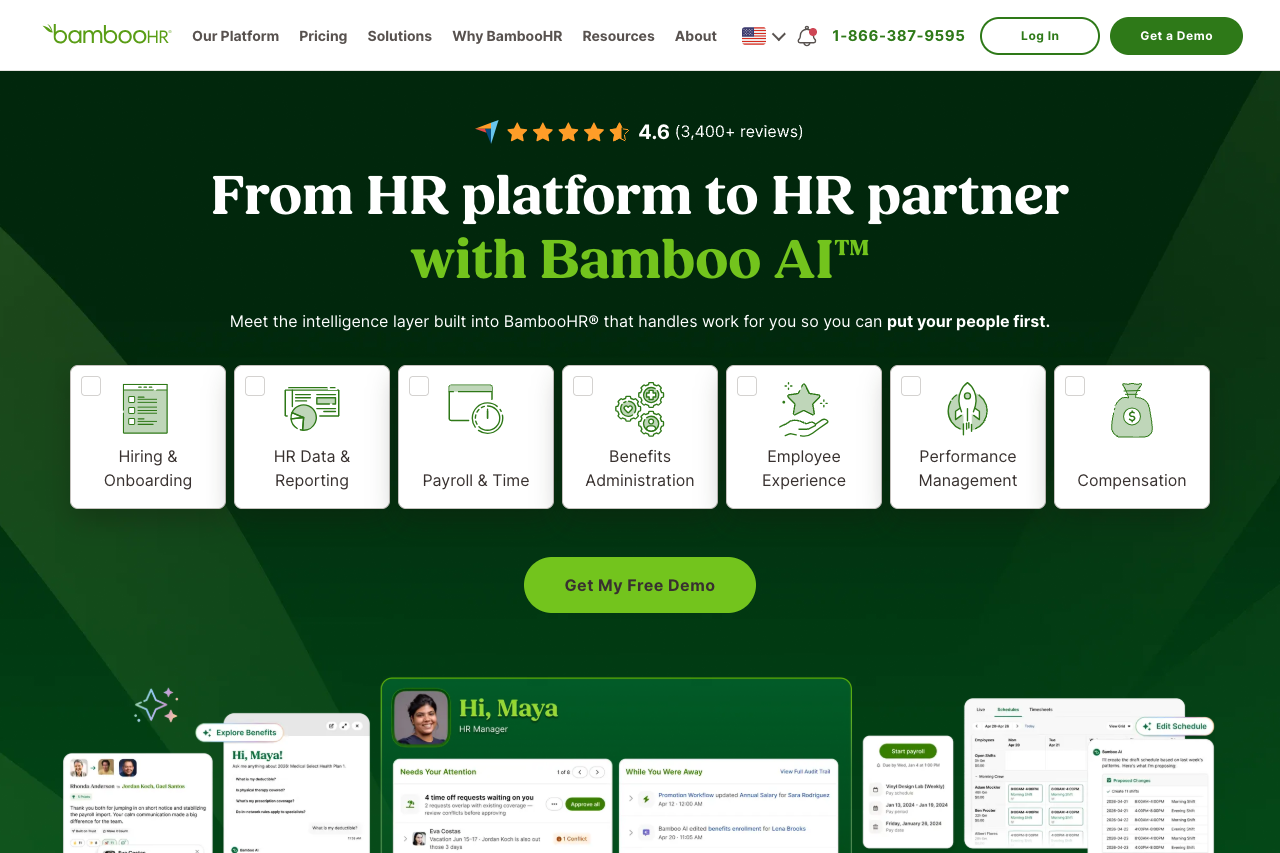 bamboohr homepage