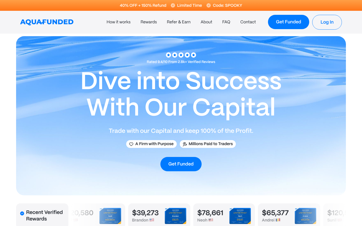 AquaFunded screenshot