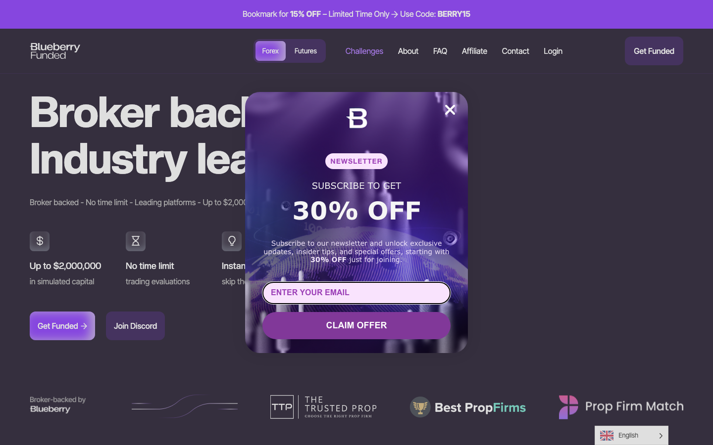 Blueberry Funded screenshot