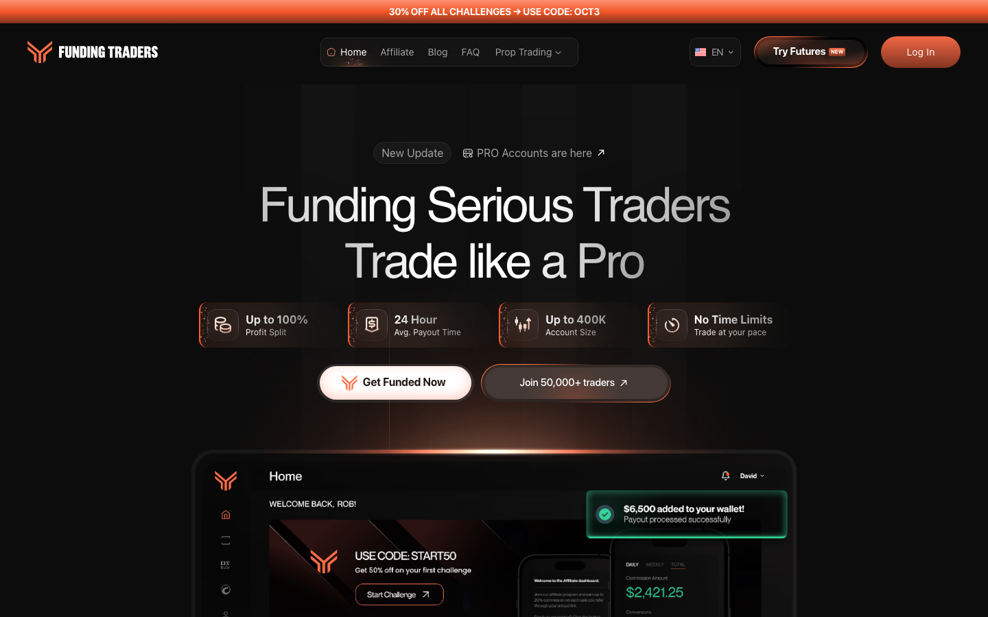 FundingTraders screenshot